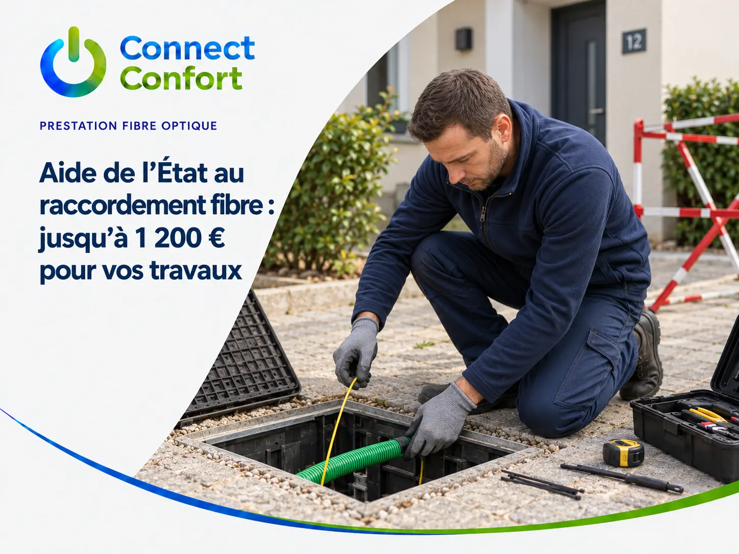 Aide de l’État au raccordement fibre jusqu’à 1 200 euros