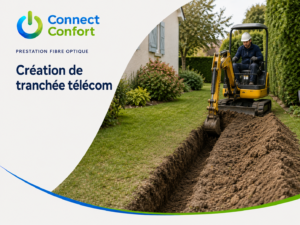 Création de tranchée télécom