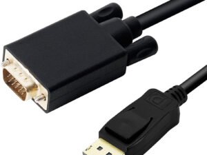 DLH DY-TU4696B câble vidéo et adaptateur 2 m DisplayPort VGA (D-Sub) Noir