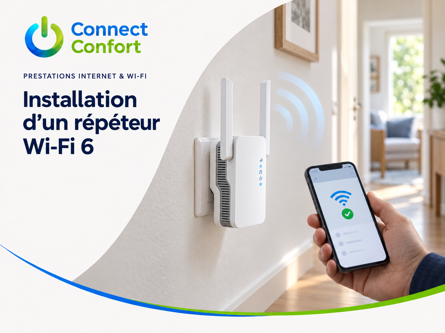 Installation d’un répéteur Wi-Fi 6 à Clermont-Ferrand