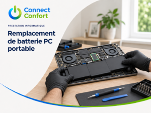 Remplacement de batterie de PC portable