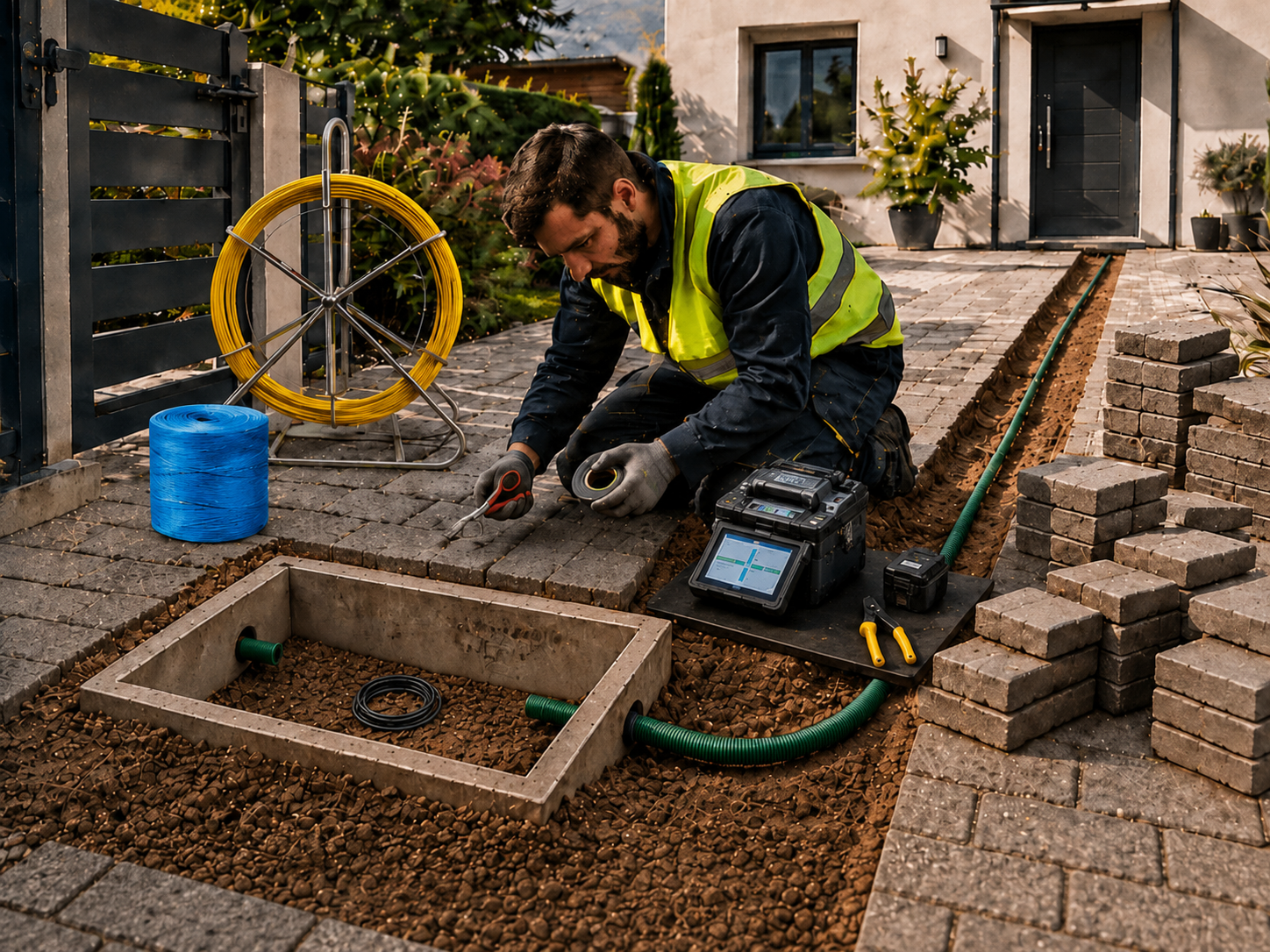 Recherche d’un regard télécom et travaux fibre optique dans le Puy-de-Dôme